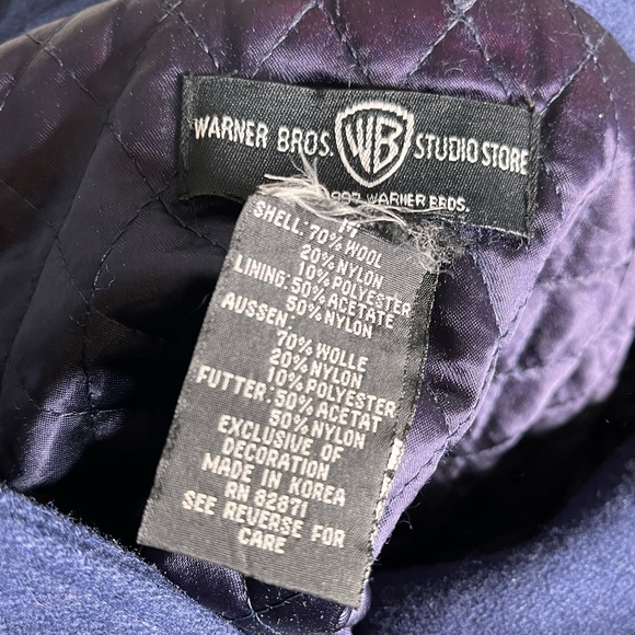 VINTAGE Tasmanian Devil Jacket Taz LEATHER USA- Size Medium 1997 Looney Tunes - Picture 5 of 6